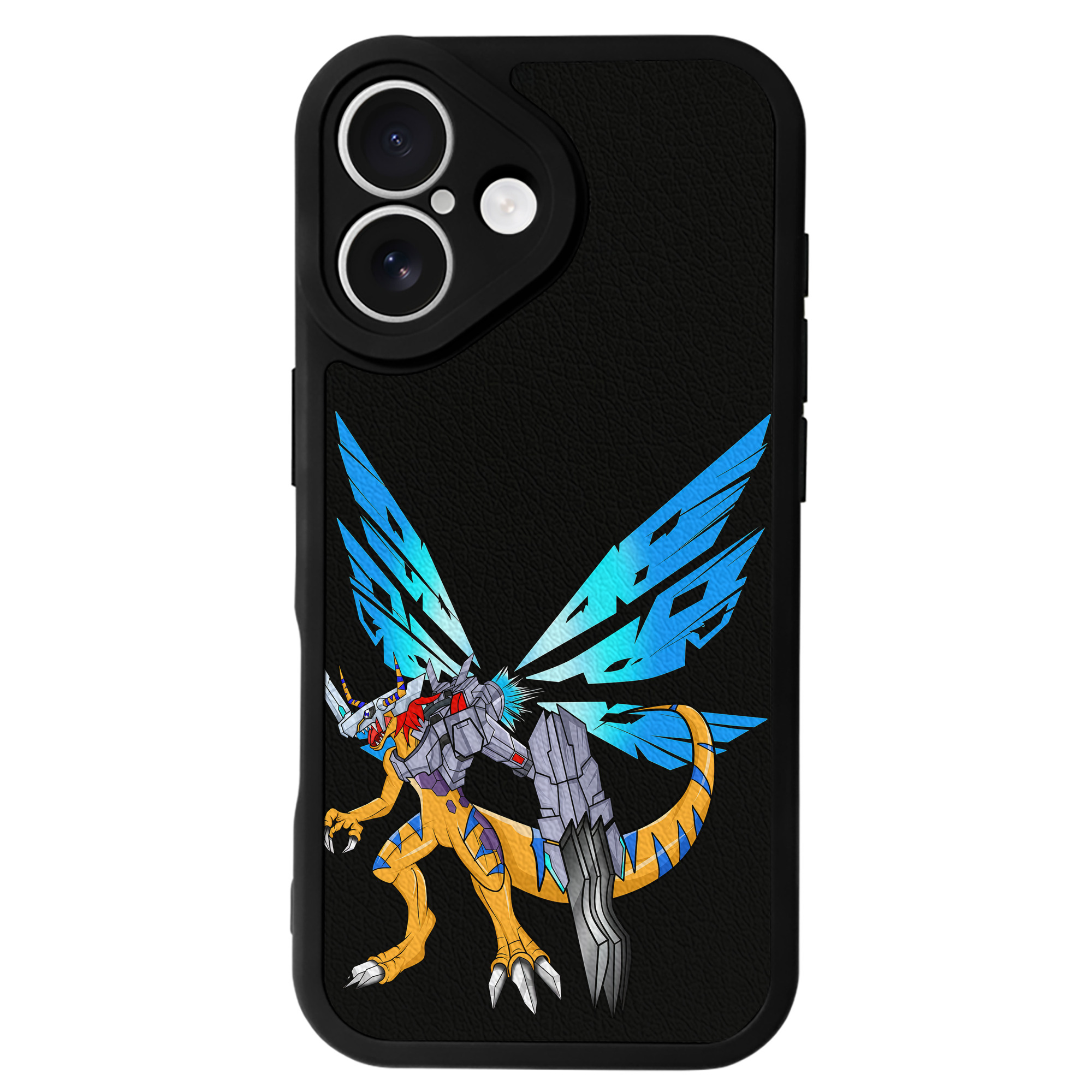 （画像用） Digimon デジタルモンスター/デジモン 【iPhone 16シリーズ対応】シリコンスマホケース（レザー調） 材質：シリコン